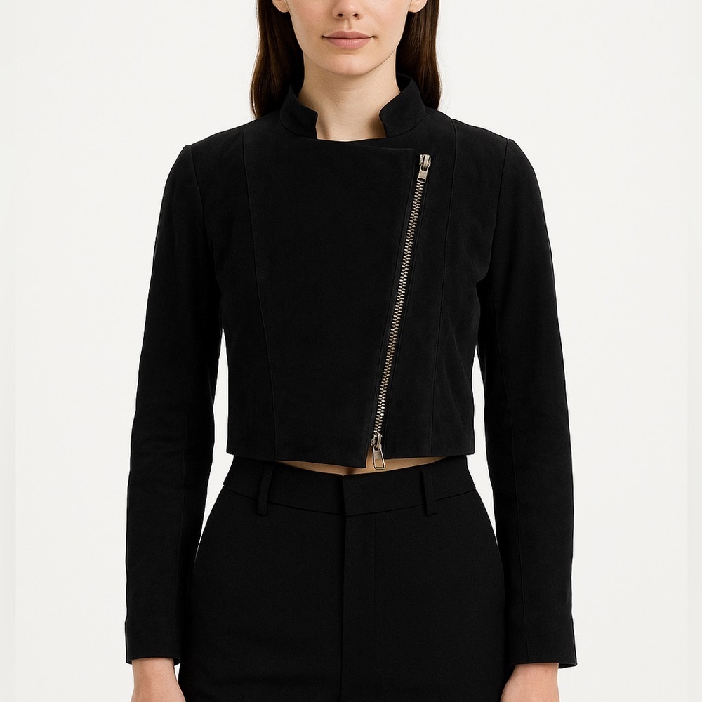 Helmut Lang double zipper cropped jacket Y2K NEW